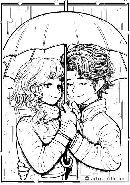 Kreslení s láskou ve dešti